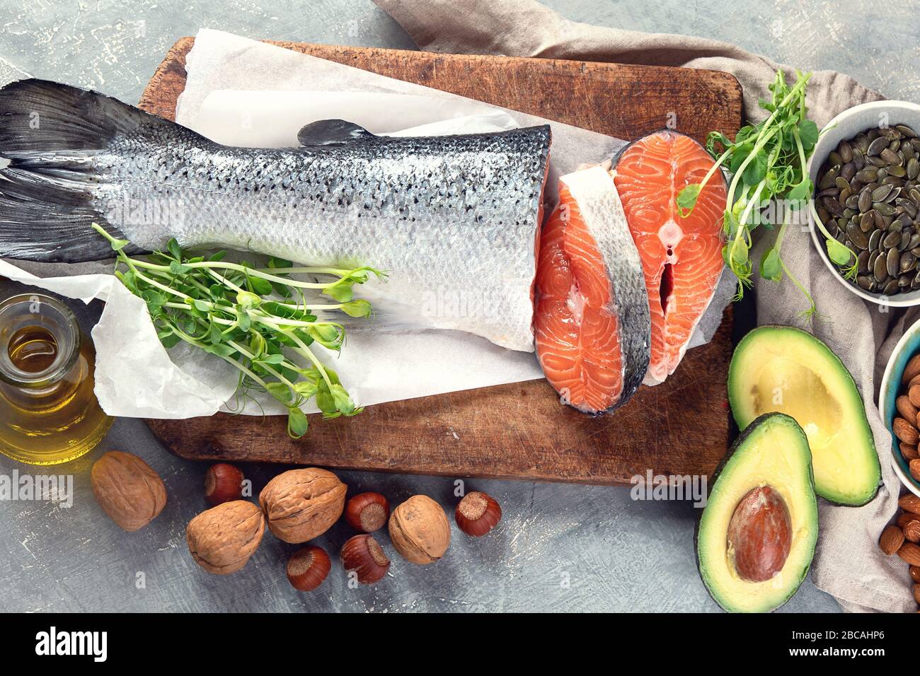 Sources of omega3 acids. Foods high in healthy fat, vitamin and