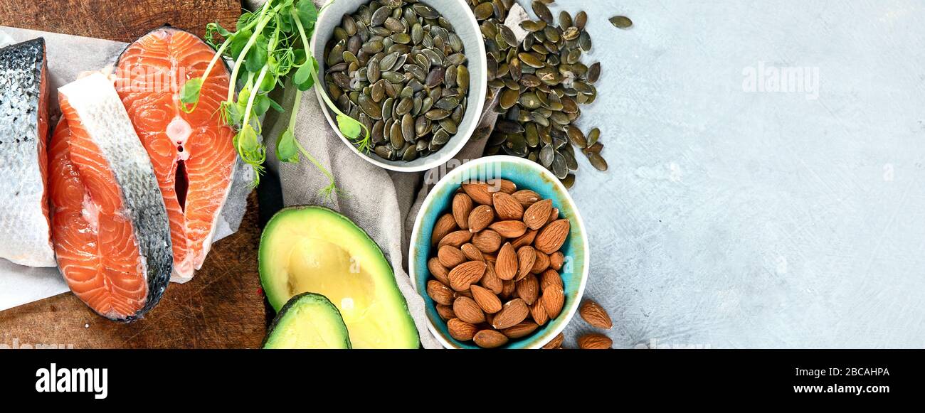 Sources of omega3 acids. Foods high in healthy fat, vitamin and