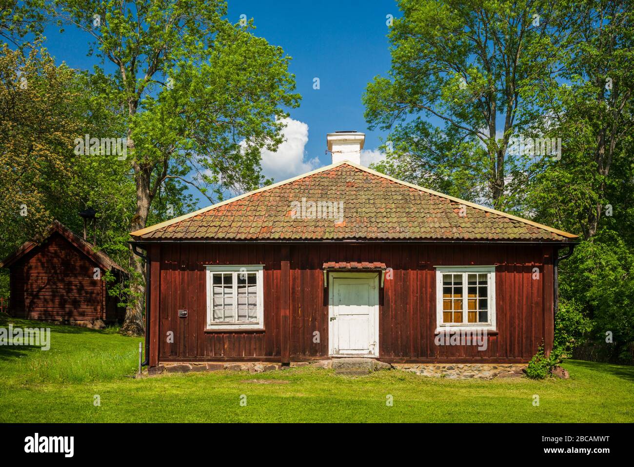 Sweden, Vastmanland, Angelsberg, Angelsberg Bruk, 18th century ironworks, village building Stock Photo