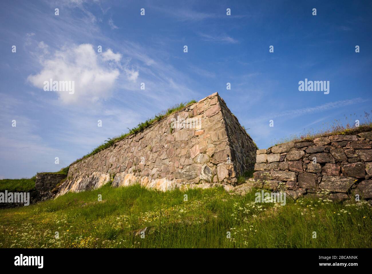 Norway, Ostfold County, Halden, Fredriksten Fortress, detail Stock Photo