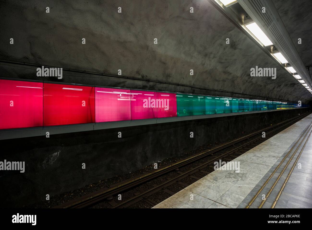 Sweden, Stockholm, Stockhom Underground Metro, C Stock Photo