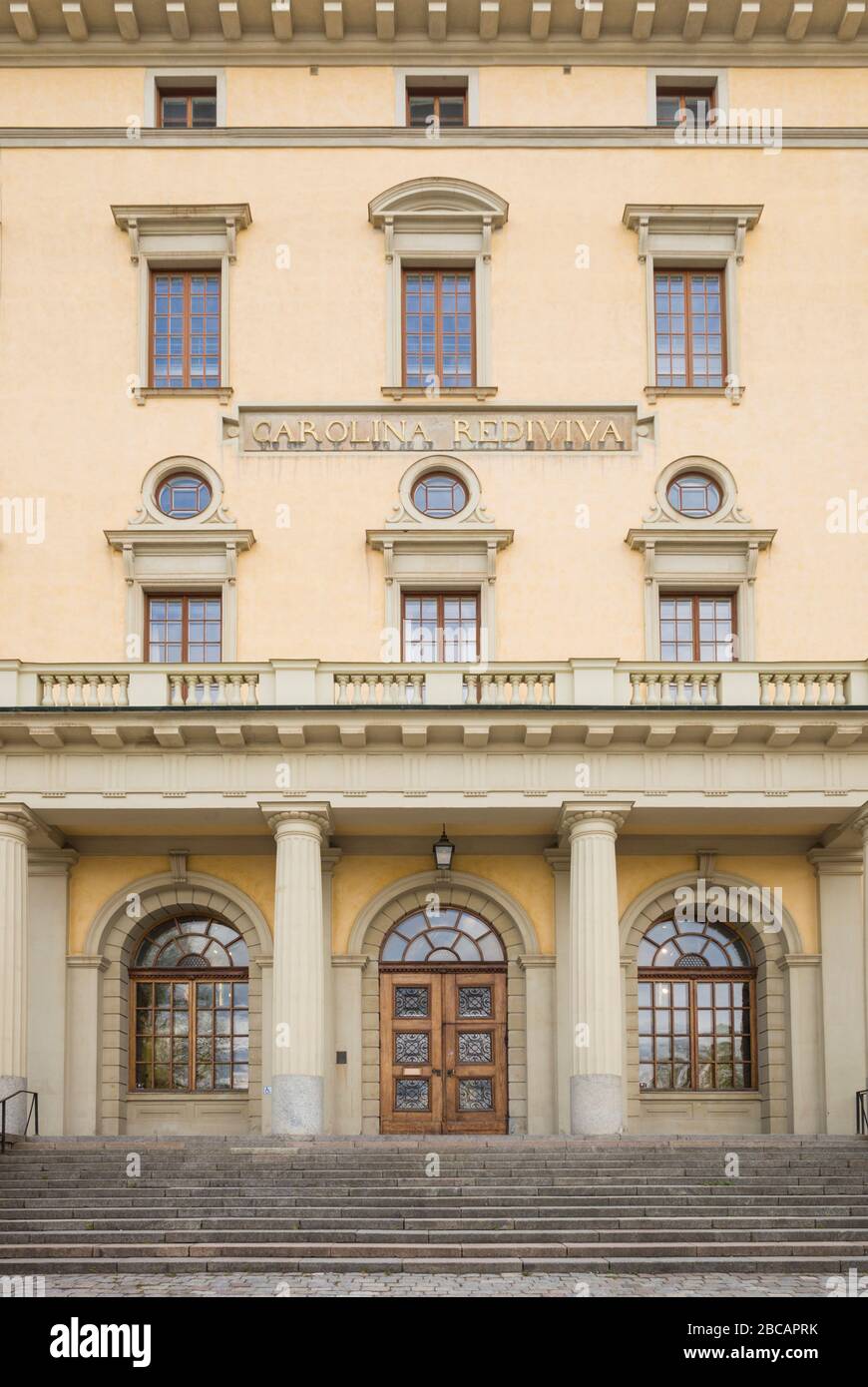 Sweden, Central Sweden, Uppsala, Carolina Rediviva Library, exterior Stock Photo