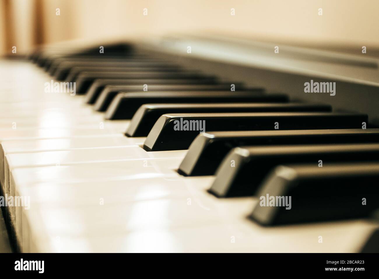 Piano keyboard musical ins.Piano keyboard Stock Photo