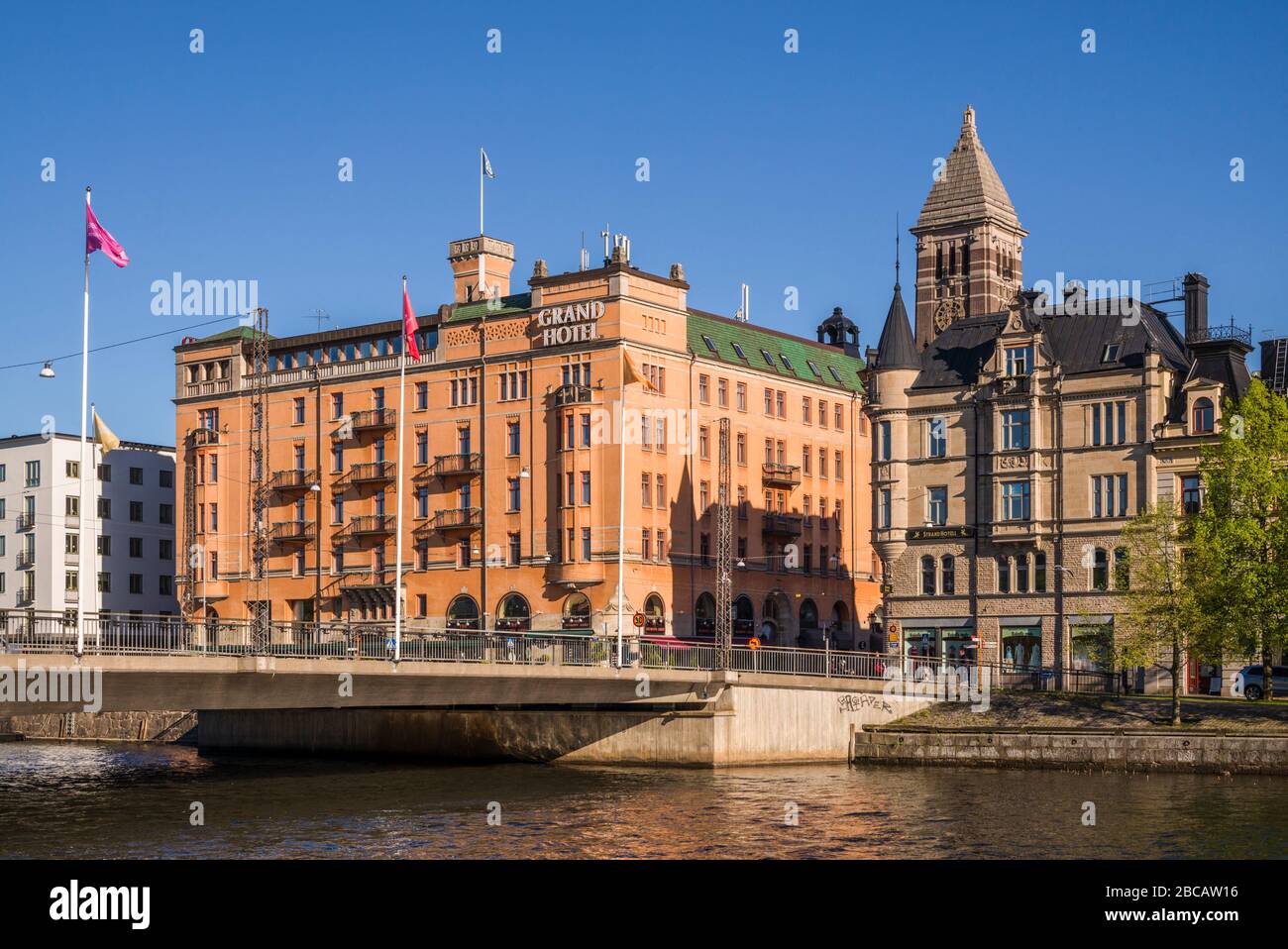 Sweden, Southeast Sweden, Norrkoping, early Swedish industrial town, Grand Hotell Stock Photo