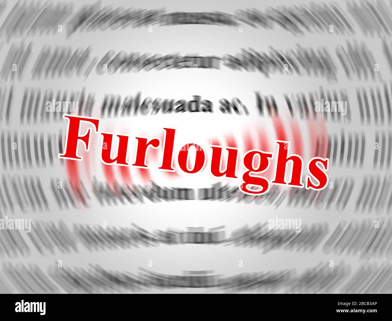 Furloughed Employees Or Redundant Staff Sent Home. Temporary Shutdown Causing Layoffs From Economic Shutdown Or Covid19 - 3d Illustration Stock Photo