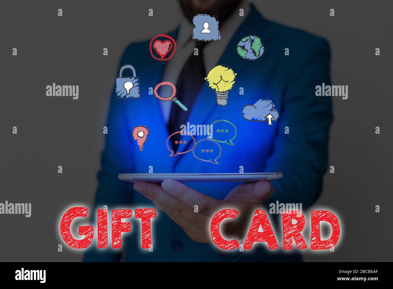 Conceptual hand writing showing Gift Card. Concept meaning A present ...