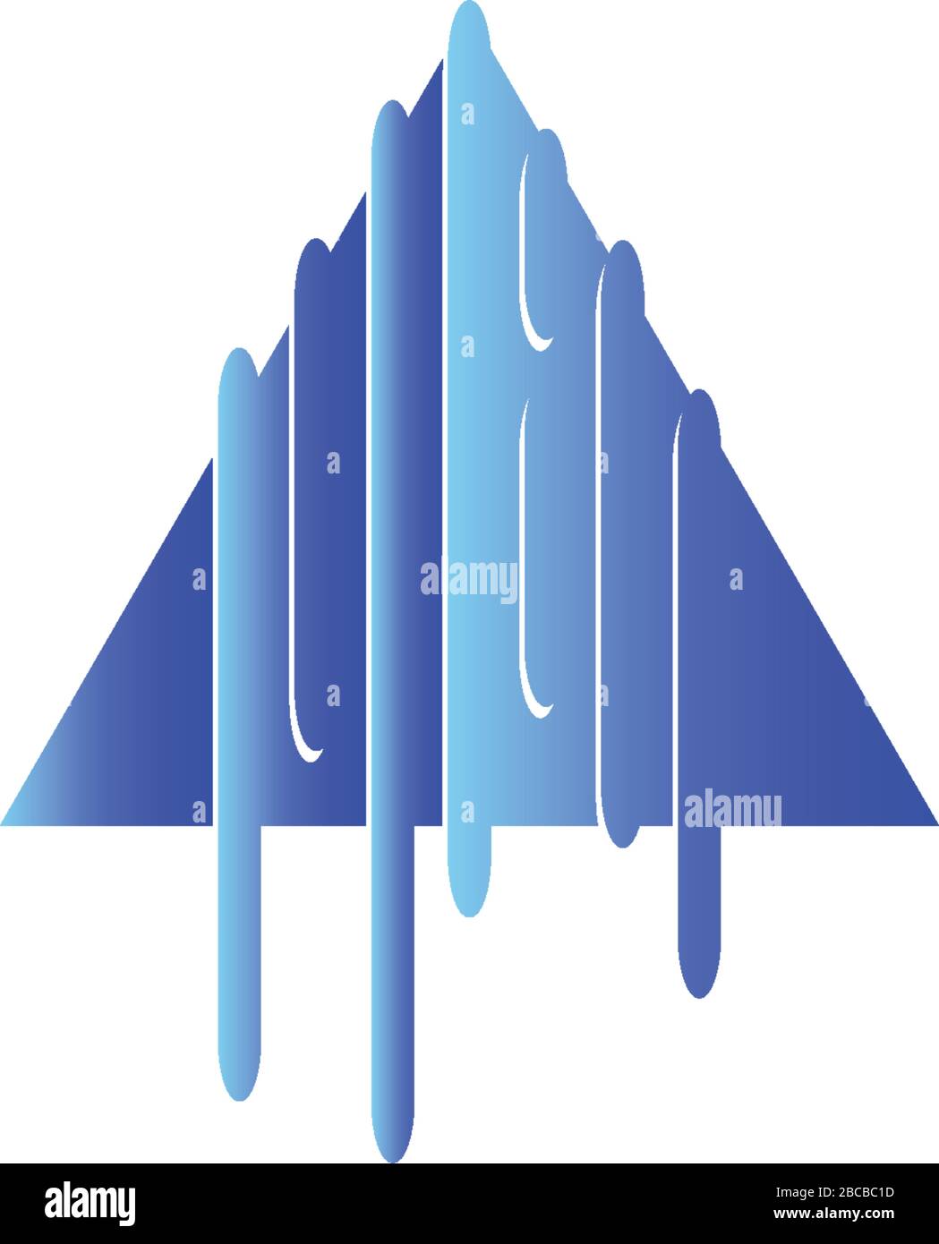 Pyramid Logo Template vector ilustration Stock Vector