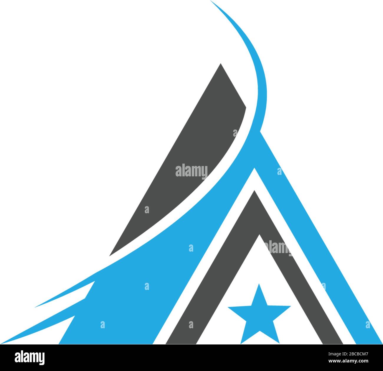 Pyramid Logo Template vector ilustration Stock Vector