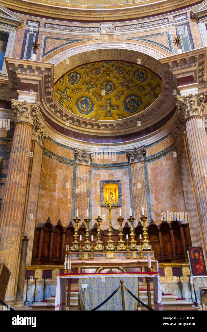 View of Catholic church-Basilica di Santa Maria ad Martyres or Basilica ...