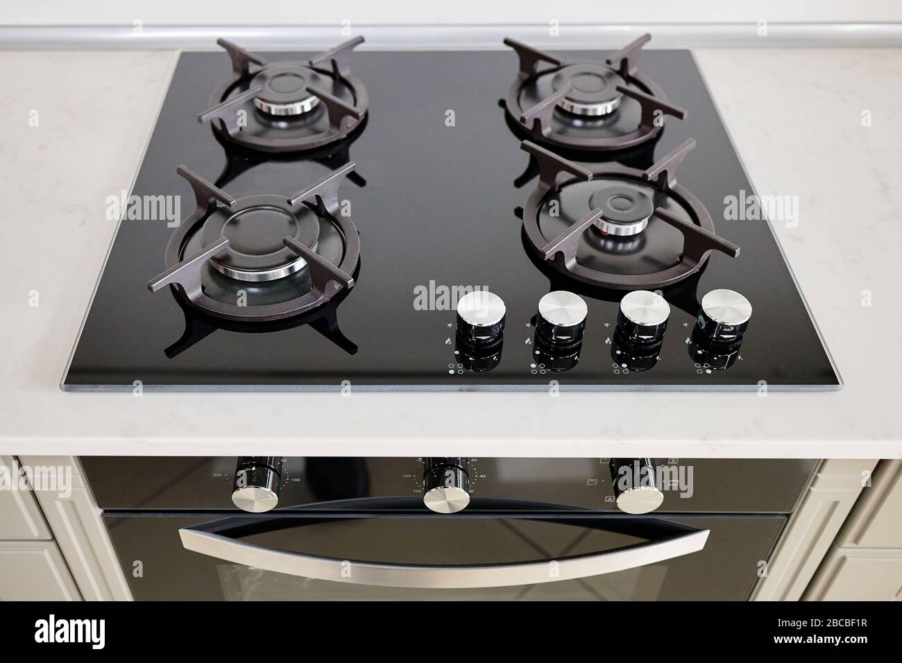 TFCFL 23 Gas Hob Cookstop with 4 Burners Built-In Stove Top Tempered Glass  LPG/NG