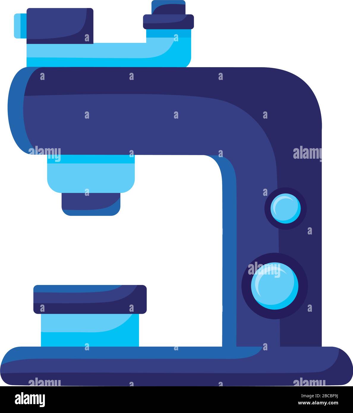 microscope laboratory tool detailed style icon Stock Vector Image & Art