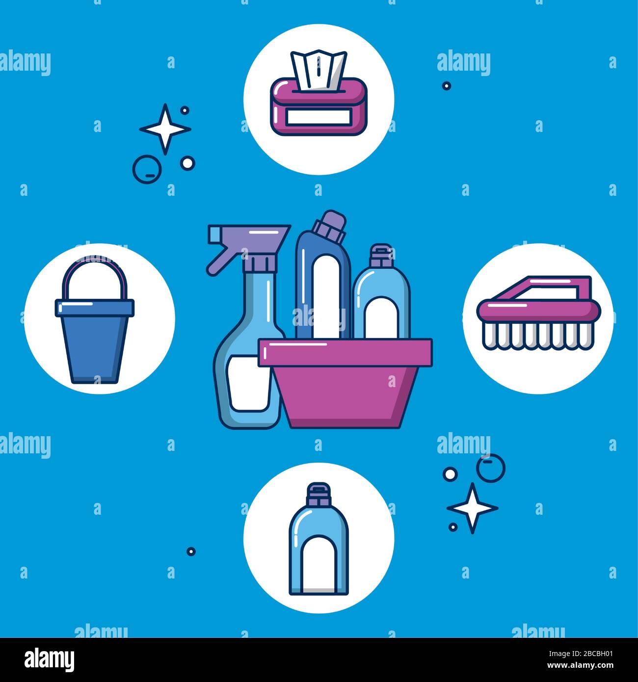 housekeeping tools and products icons Stock Vector Image & Art - Alamy