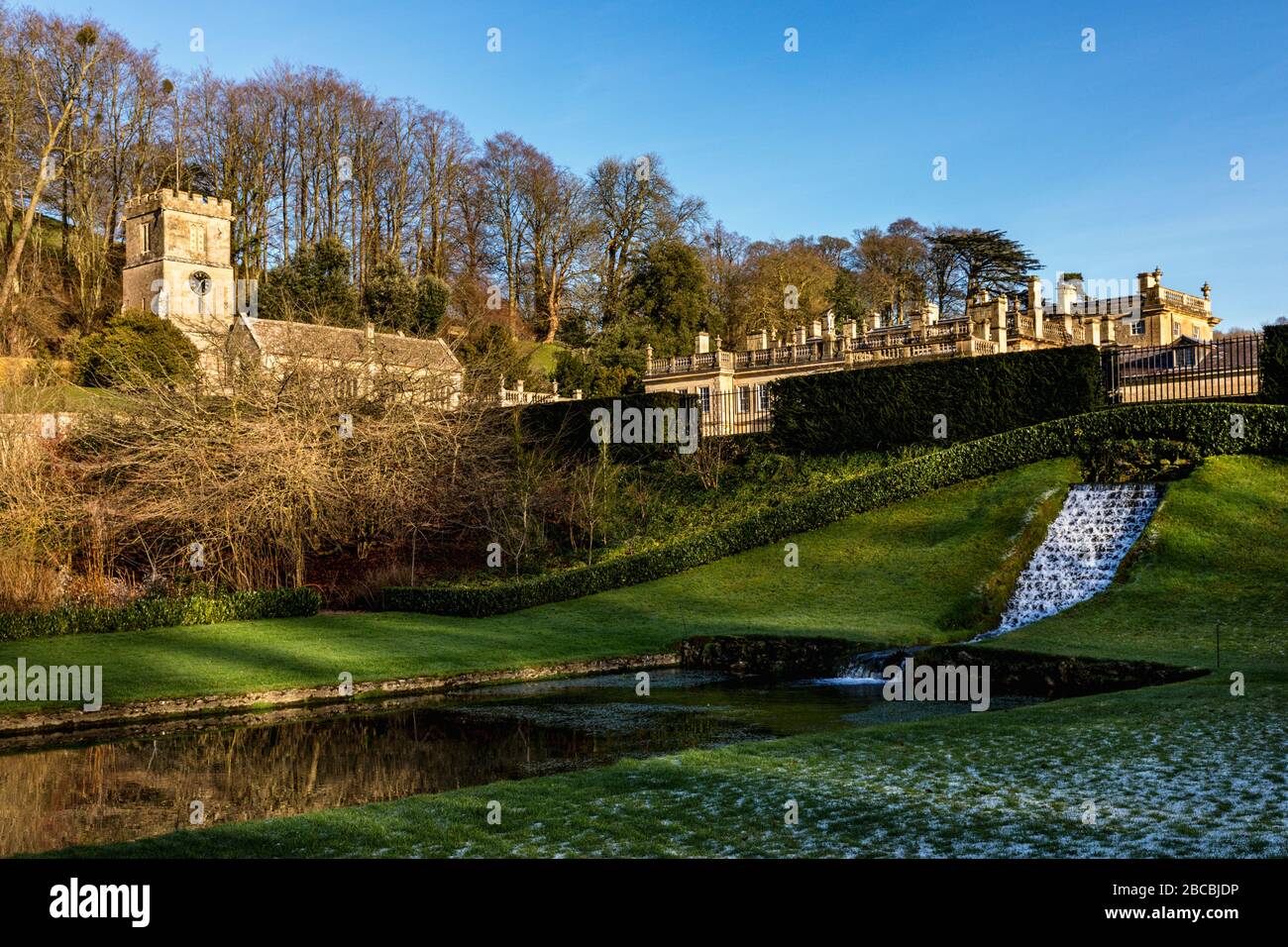 Dyrham Park is a baroque country house in a 270-acre ancient deer park near the village of Dyrham in South Gloucestershire. A National Trust Property Stock Photo