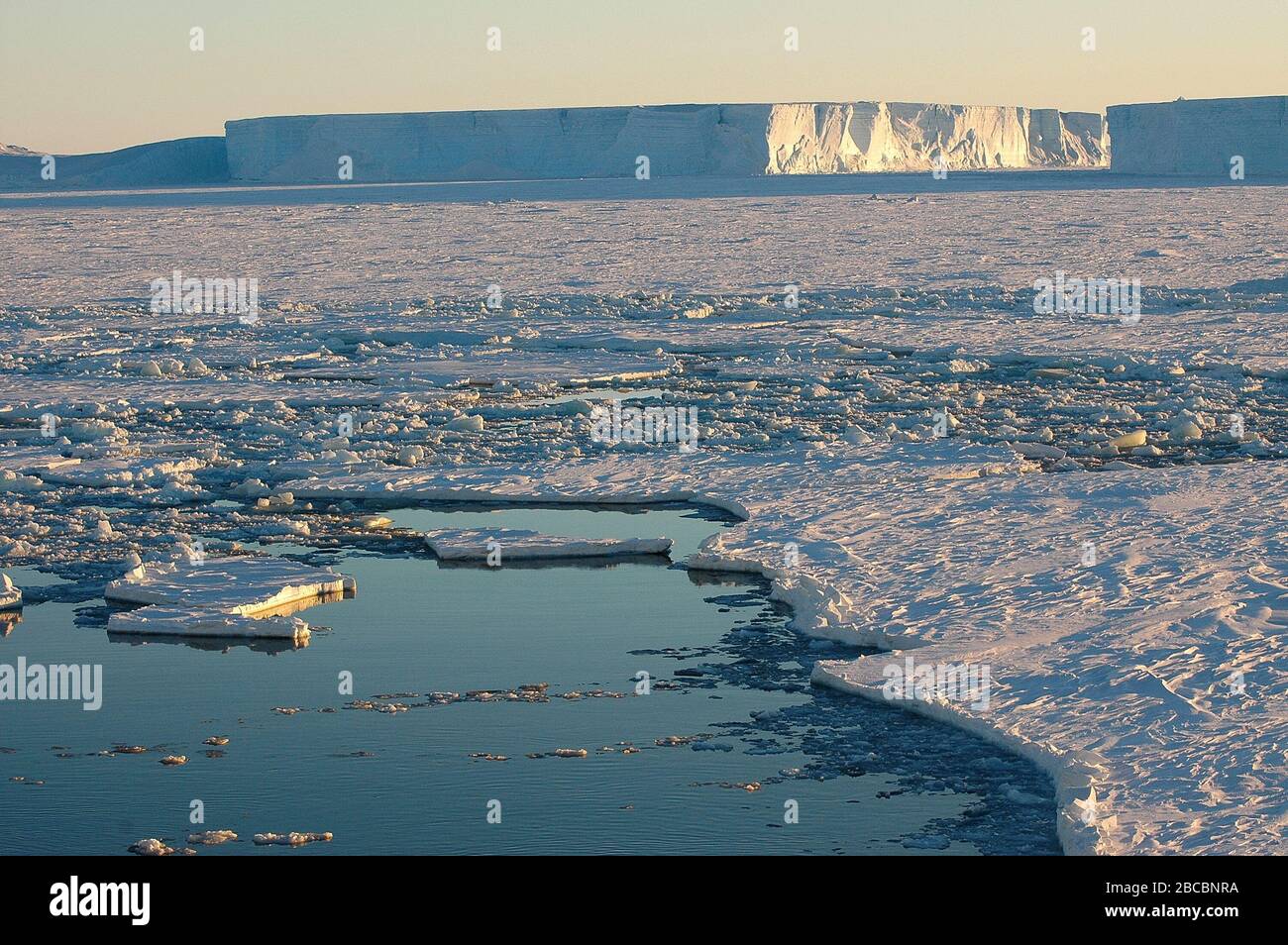 'Antarctica Sea Ice; 4 November 2007, 01:18; Self-photographed; ' Stock Photo