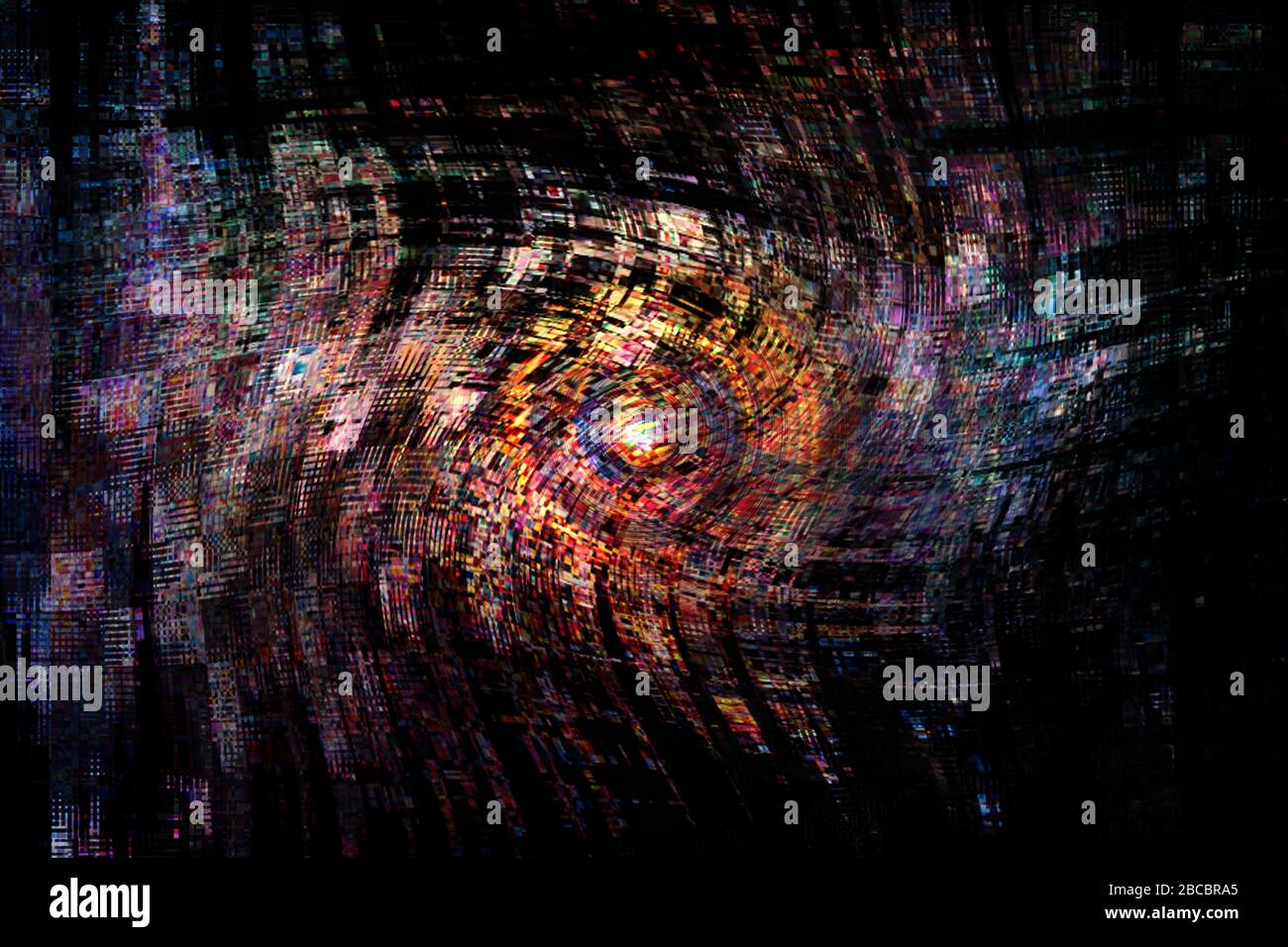 Concept abstract : The digital eye Stock Photo