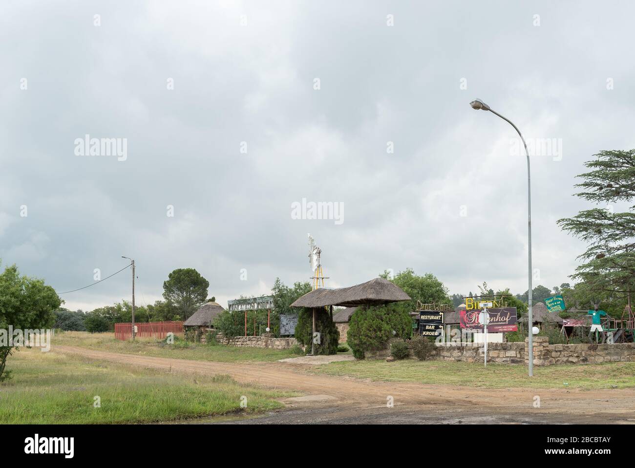 PAUL ROUX, SOUTH AFRICA - MARCH 1, 2020: A street scene, with a ...