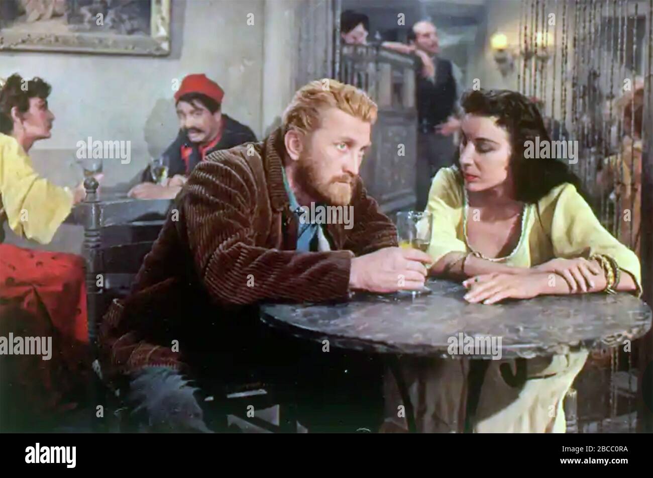 LUST FOR LIFE 1956 MGM film with Kirk Douglas as Van Gogh and Pamela Brown as Christine Stock Photo