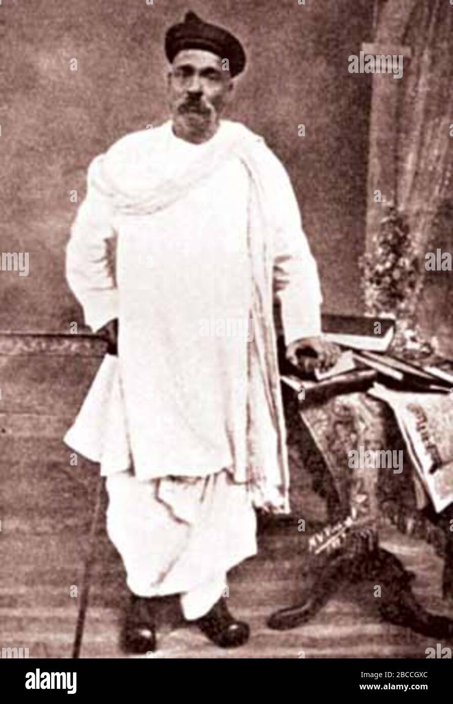 Bal Gangadhar Tilak (1856-1920); circa 1910 date QS:P,+1910-00 ...