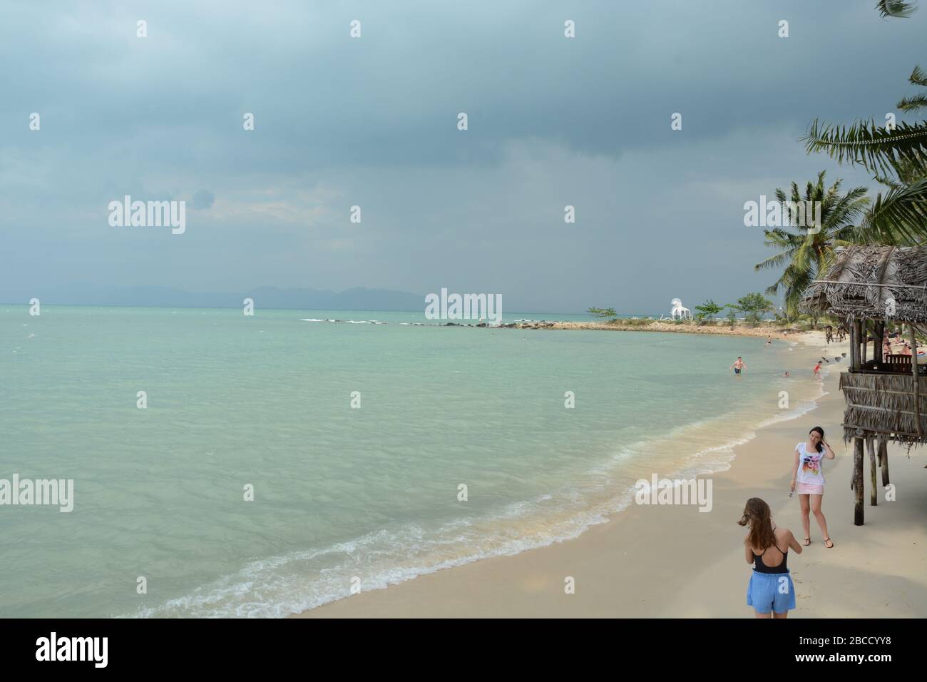 Koh Phangan  'Beach Play' Stock Photo