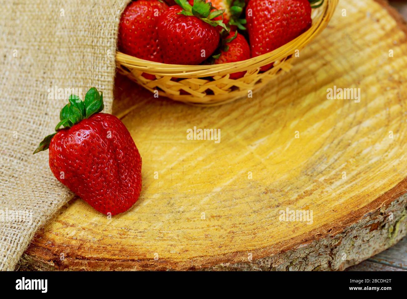 Sweet natural big organic red ripe strawberries Stock Photo - Alamy