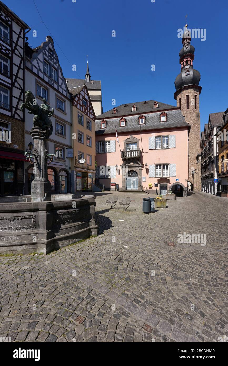 Sosberg, Germany. 04th Apr, 2020. The market place in the old town ...