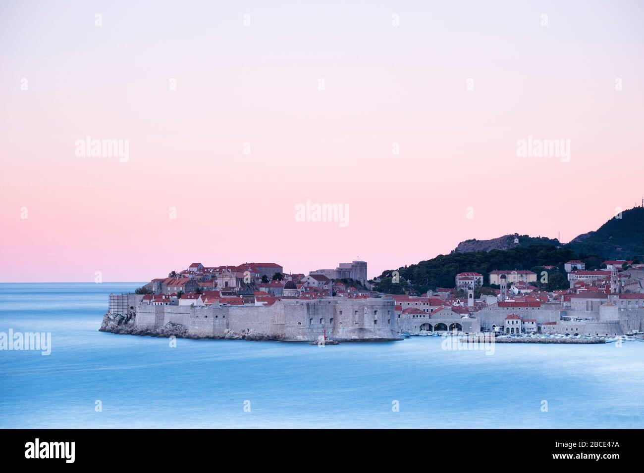 Dubrovnik old town, sunrise, Croatia Stock Photo