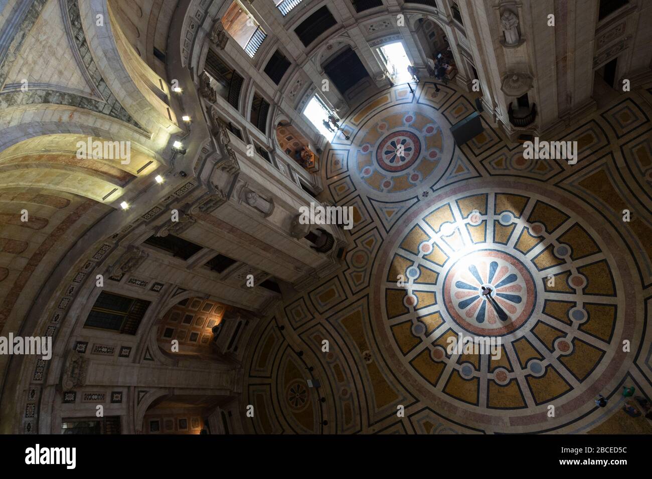 Interior view of the National Pantheon (formerly the Church of Santa Engrácia), Lisbon Stock Photo