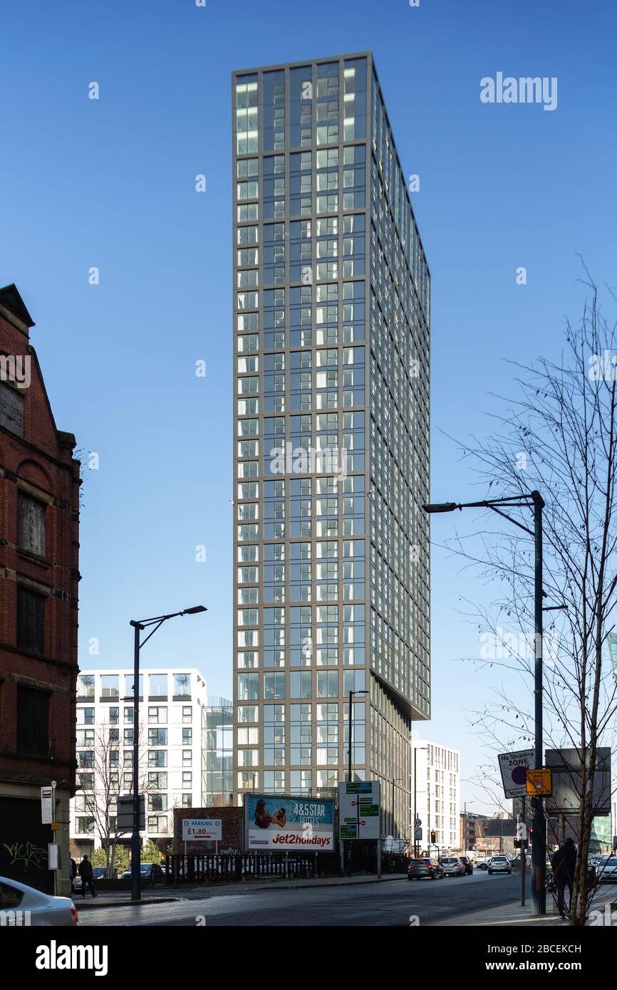 Manchester Angel Gardens Apartment Block in the NOMA district Stock Photo Alamy
