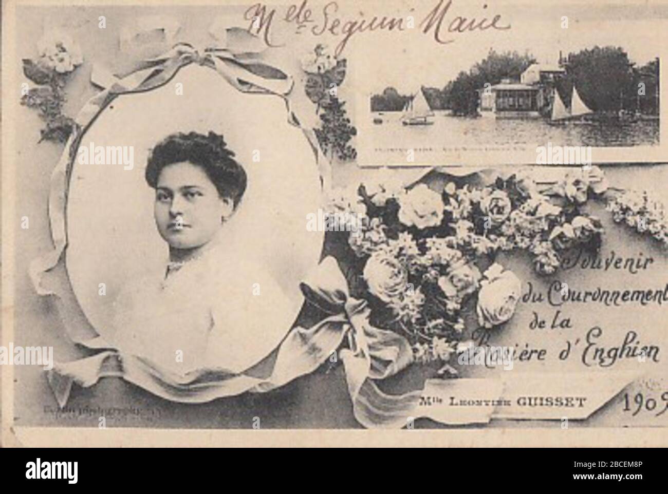 'Français : La rosière d'Enghien-les-Bains.; 1909; postcard; AnonymousUnknown author; ' Stock Photo