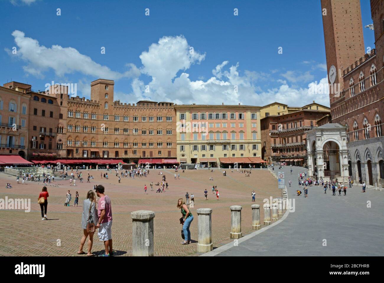 The Piazza del Campo, Siena, ItalyArchitectural Stock Photo