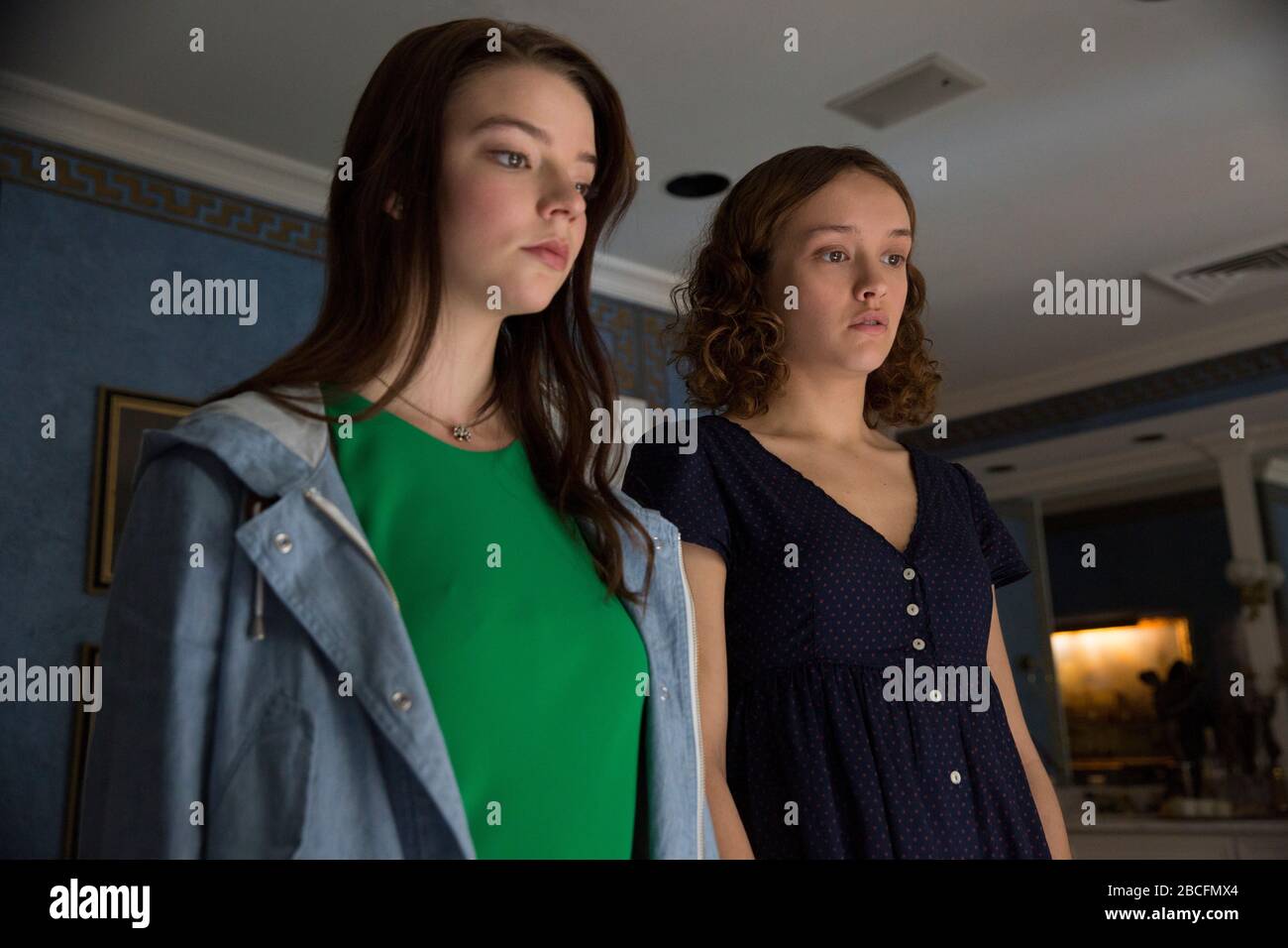 OLIVIA COOKE and ANYA TAYLOR-JOY in THOROUGHBREDS (2017), directed by CORY FINLEY. Credit: B Story / June Pictures / Big Indie Pictures / Album Stock Photo