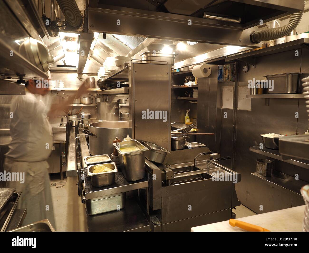 Kitchen, Harry's Bar restaurant,Venice, Veneto, Italy, Europe Stock ...
