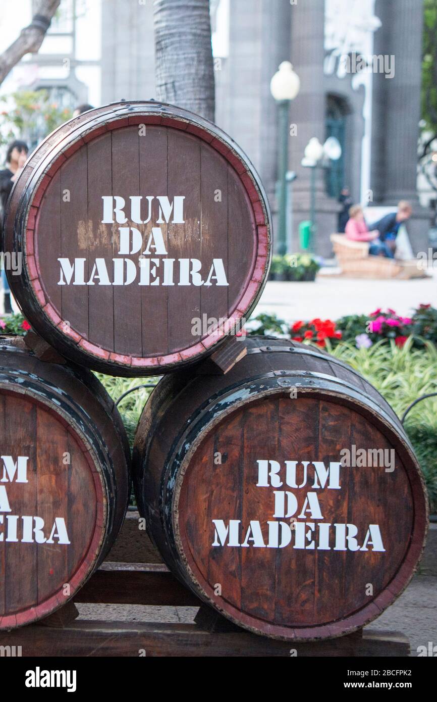 a bar at the festival do Rum in the city centre of Funchal on the