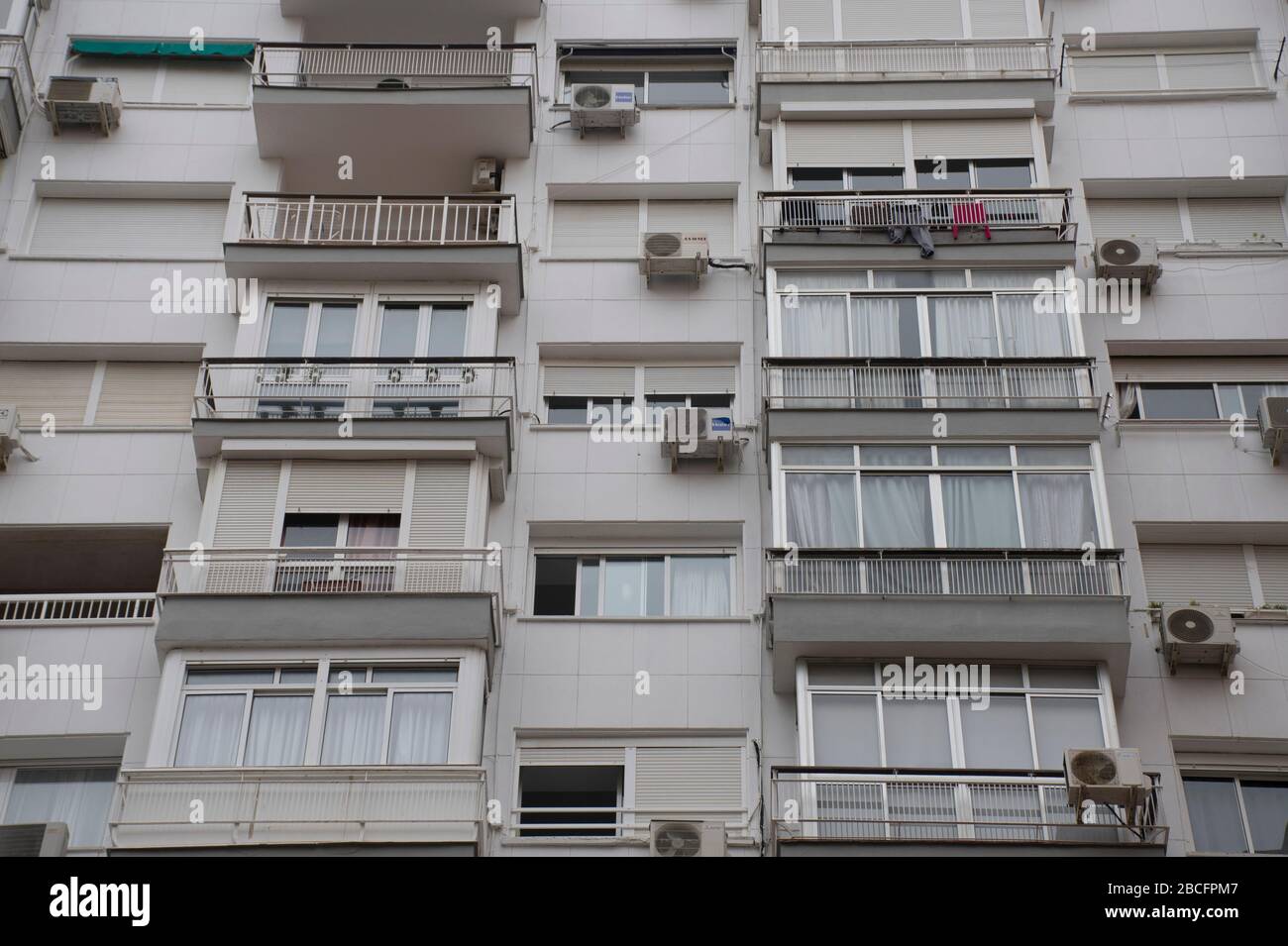 Malaga Spain Lockdown  coronavirus Covid 19 Stock Photo