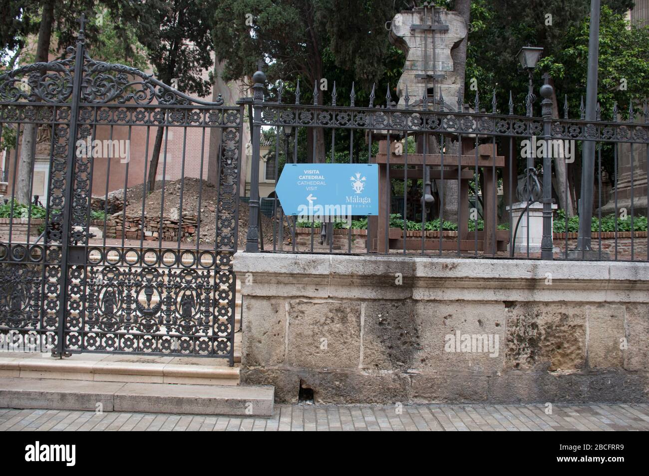 Malaga Spain Lockdown  coronavirus Covid 19 Stock Photo