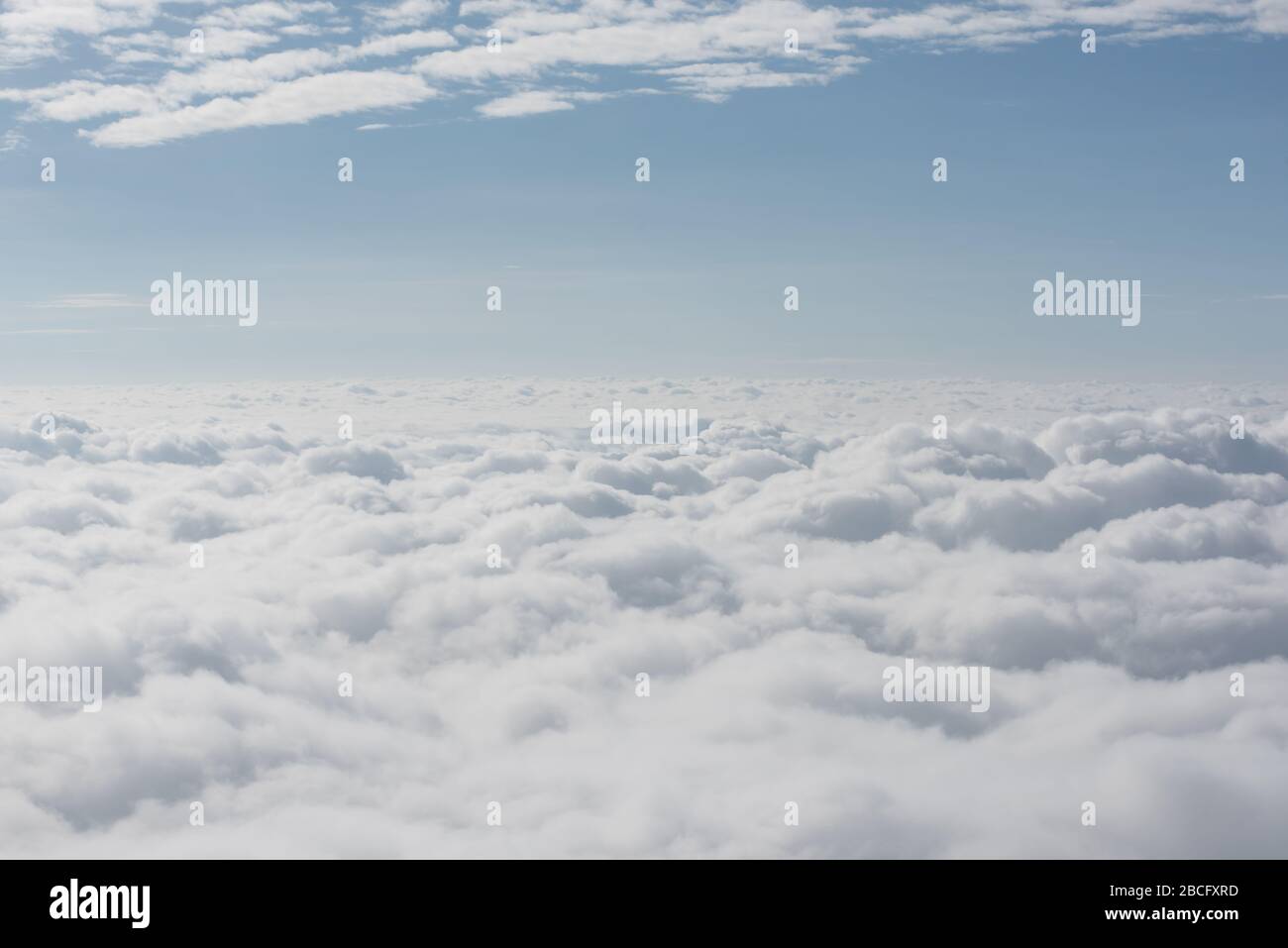 cloud and sky view from window of airplane Stock Photo - Alamy