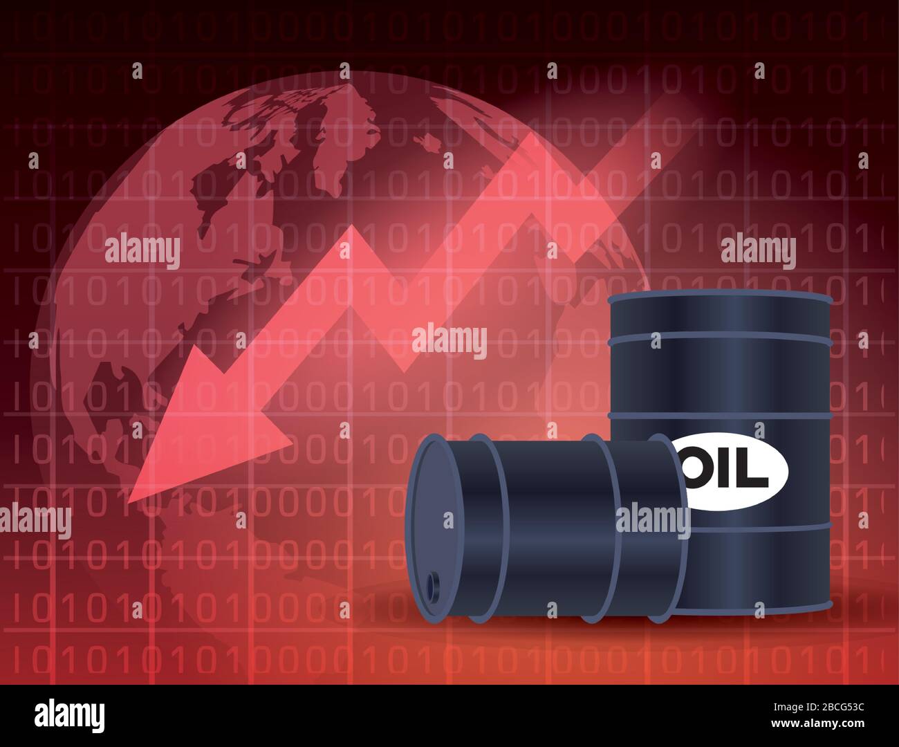 oil price market with barrels Stock Vector Image & Art Alamy