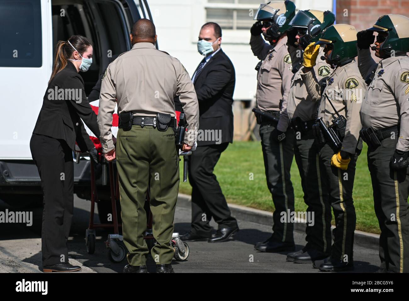 Riverside, California, USA. 3rd Apr 2020. Riverside County Sheriffs
