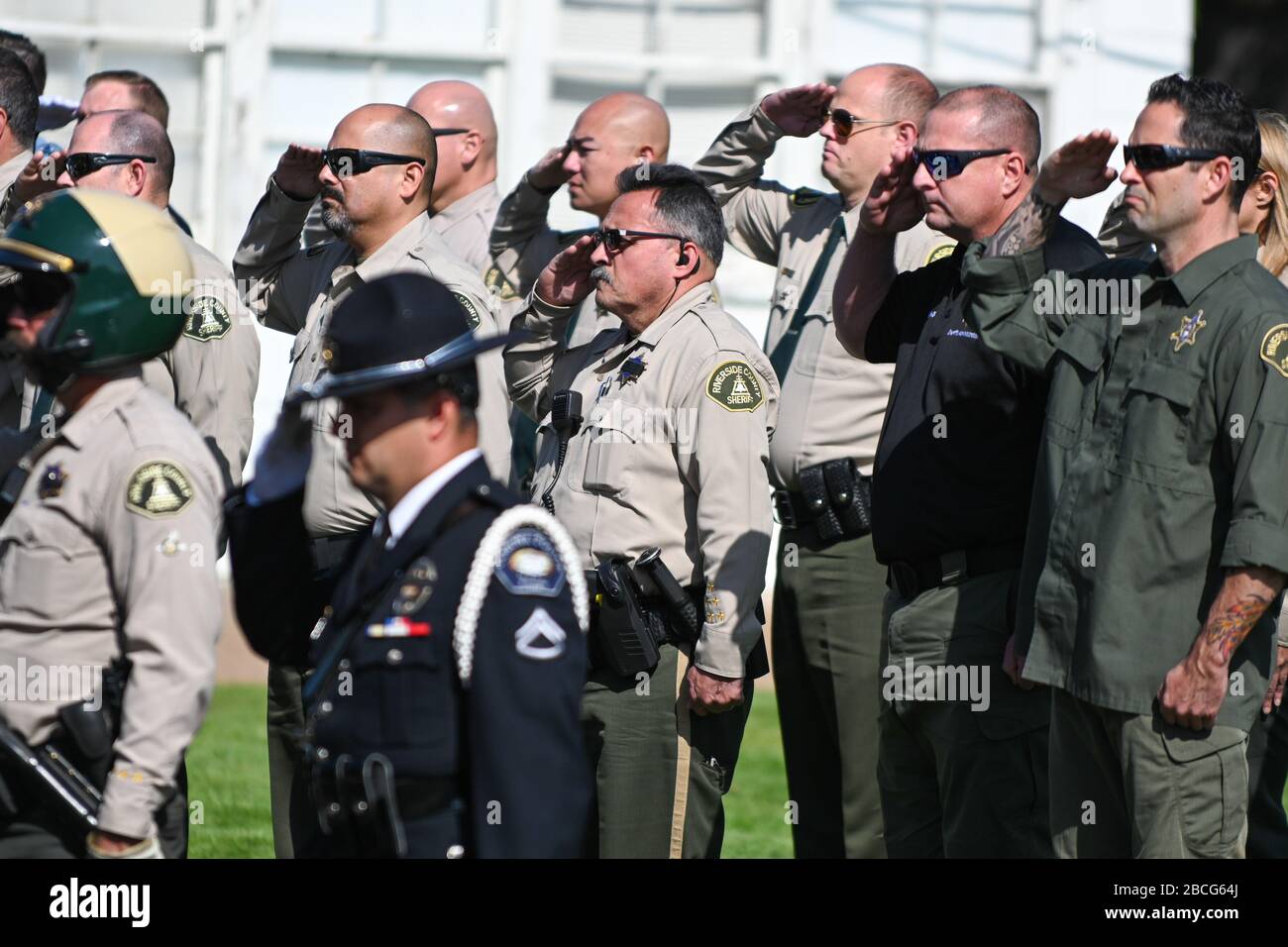 Riverside, California, USA. 3rd Apr 2020. Riverside County Sheriffs