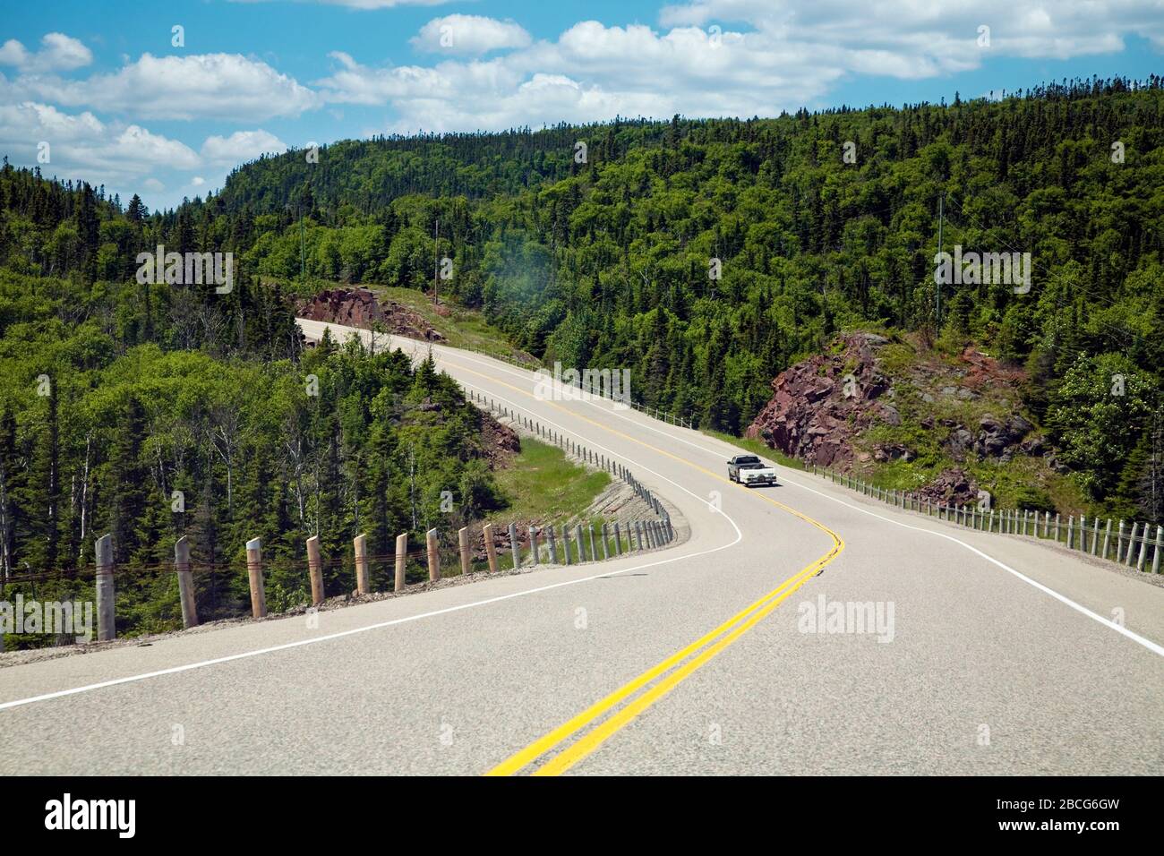 Road and Road Construction in Northern Ontario on highways 60 near