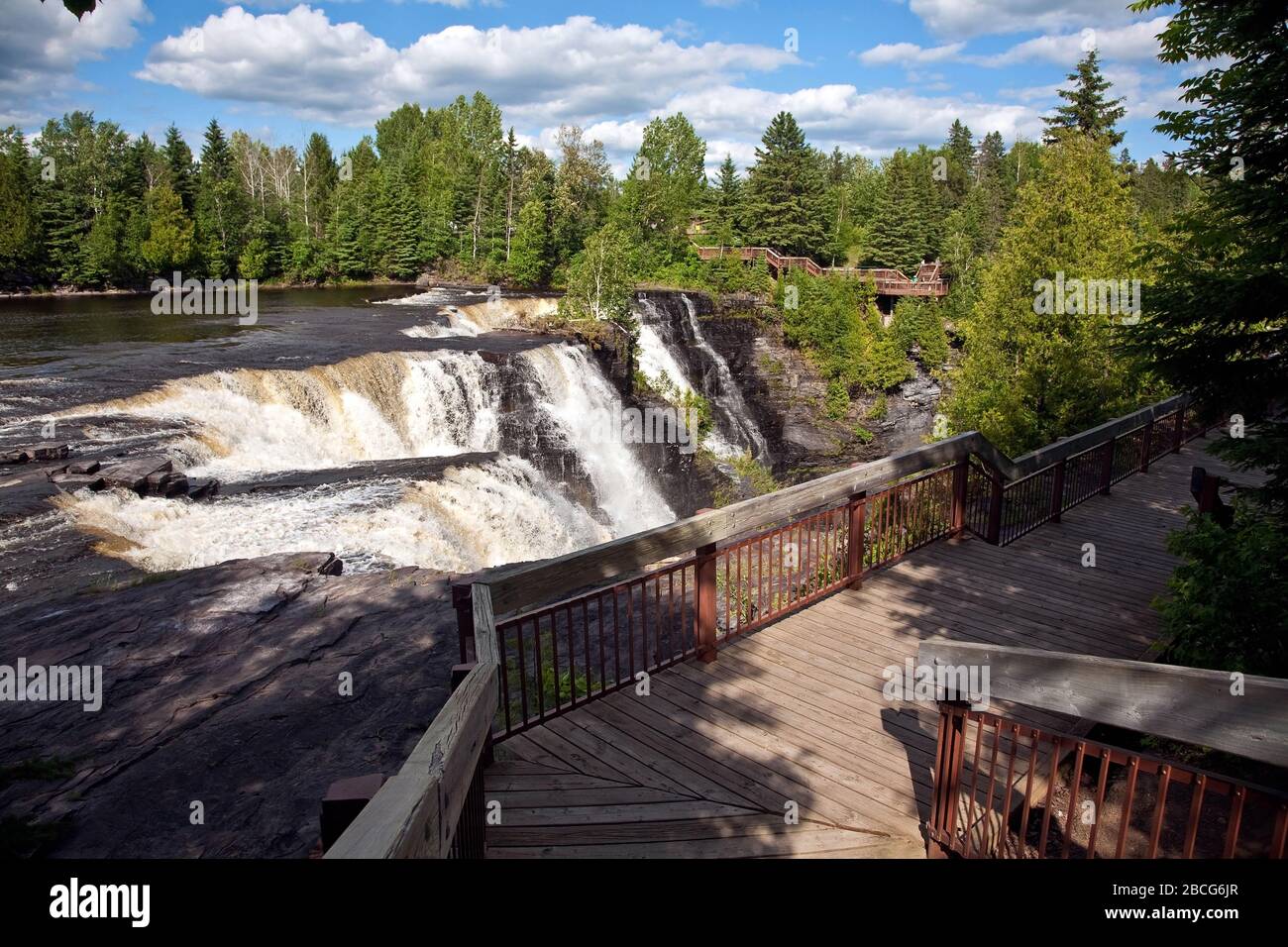 Kakabeka Falls near Thunder Bay in Northern Ontario; Canada; Ontario; North America Stock Photo
