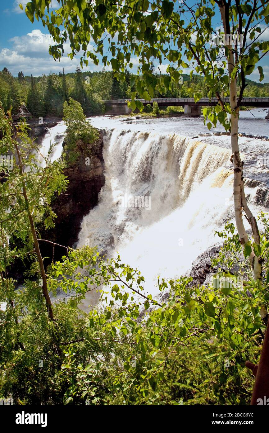 Kakabeka Falls near Thunder Bay in Northern Ontario; Canada; Ontario; North America Stock Photo