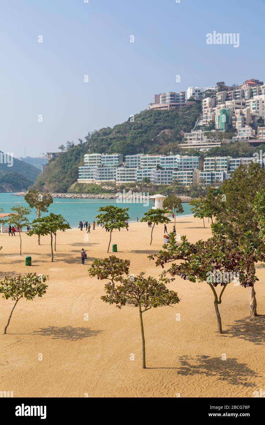 Hong Kong, China.  Beach at Repulse Bay. Stock Photo