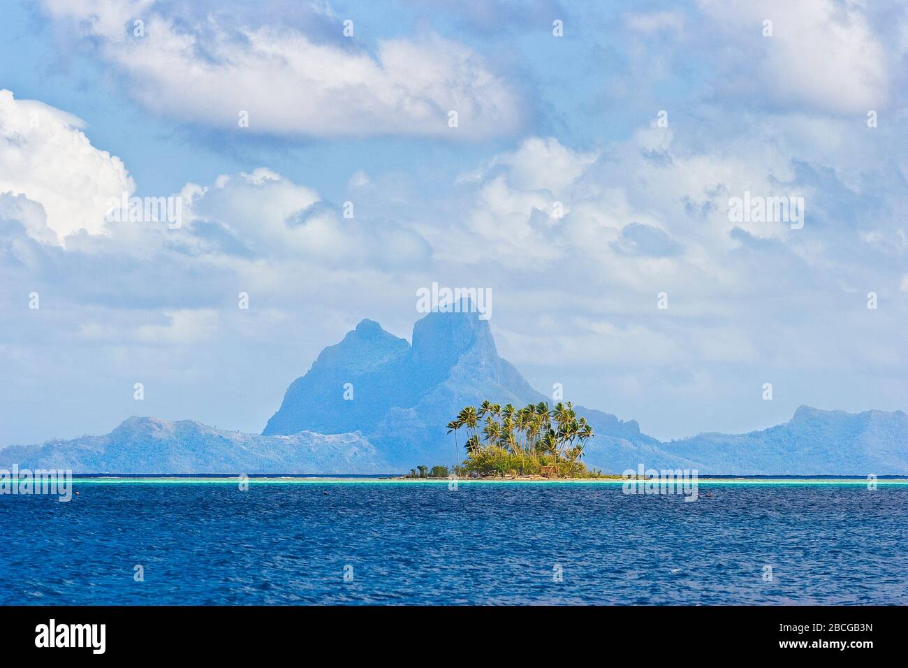 Spectacular view on Bora Bora Island , Society Islands, French Polynesia, south pacific Islands Stock Photo