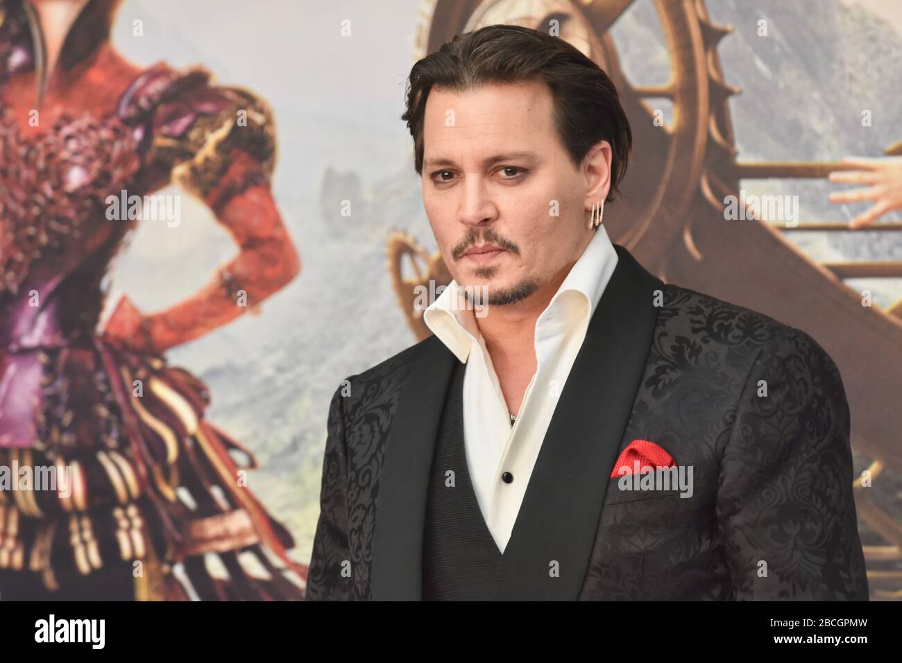 Johnny Depp. 'Alice Through The Looking Glass' Film Premiere, Leicester Square, London. UK Stock Photo