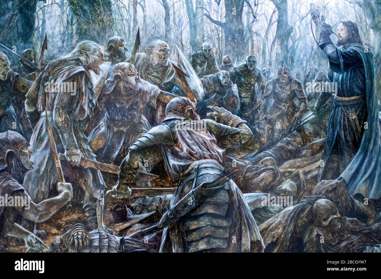 Painting in the Society of Illustrators building, an art organization