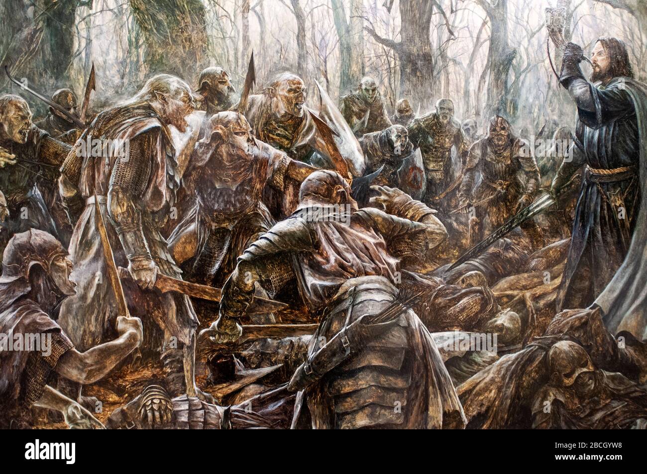 Painting in the Society of Illustrators building, an art organization