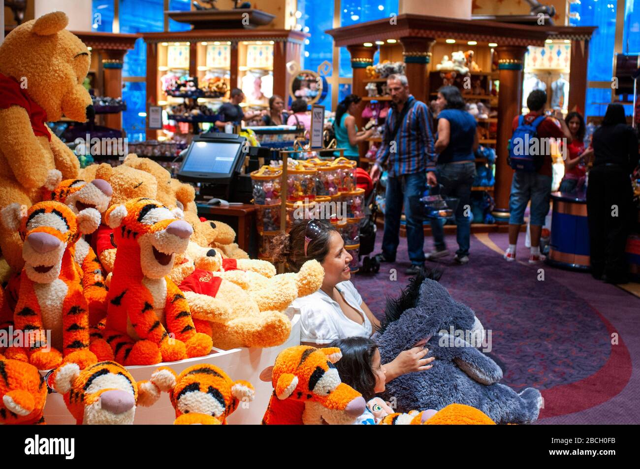 Inside Disney store in New York, USA. Disney Store's New York, NY location  offers the latest in official Disney merchandise, including Disney toys, c  Stock Photo - Alamy