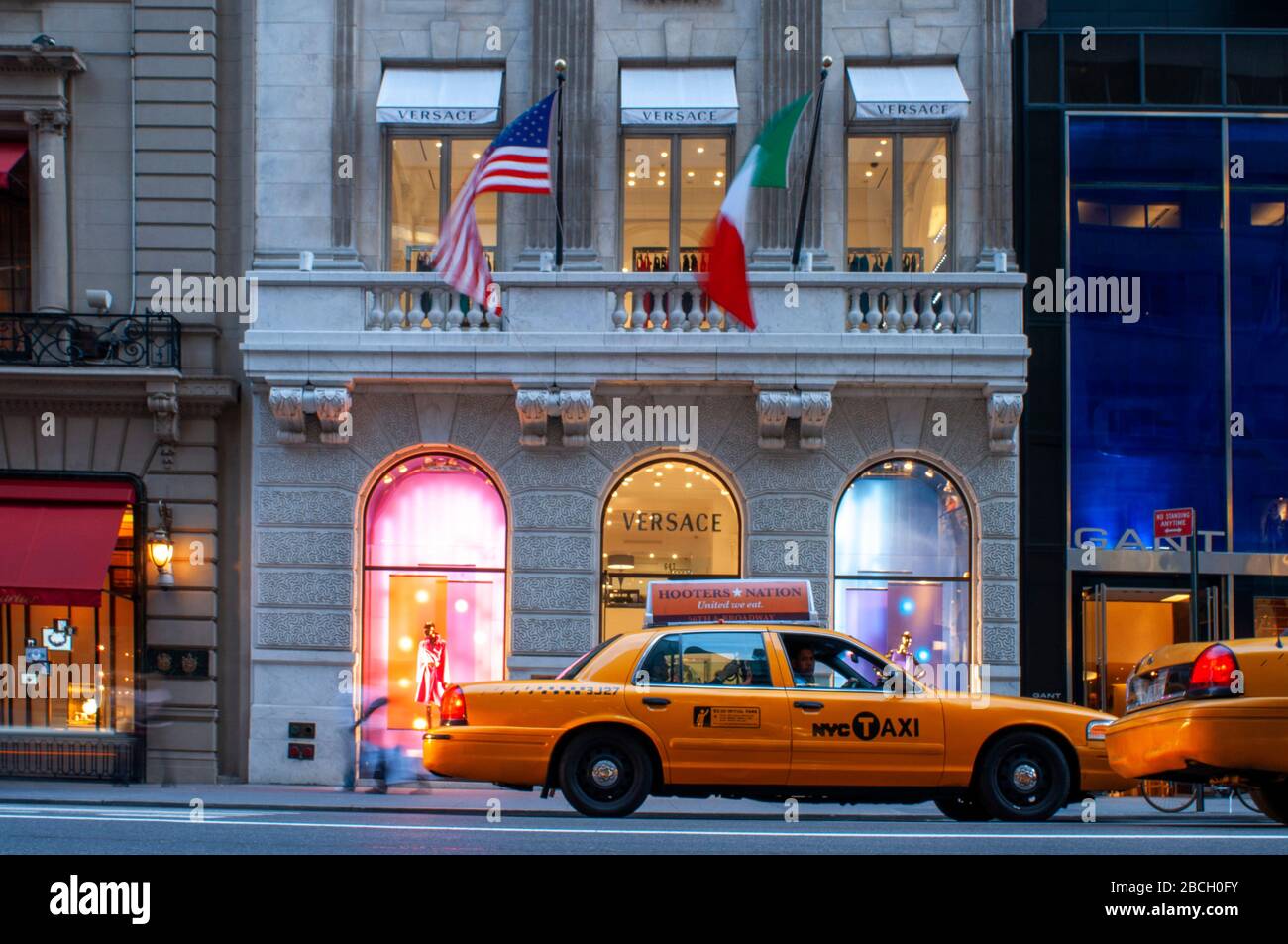 Showcase Versace store on Fifth Avenue in Manhattan New York USA Stock