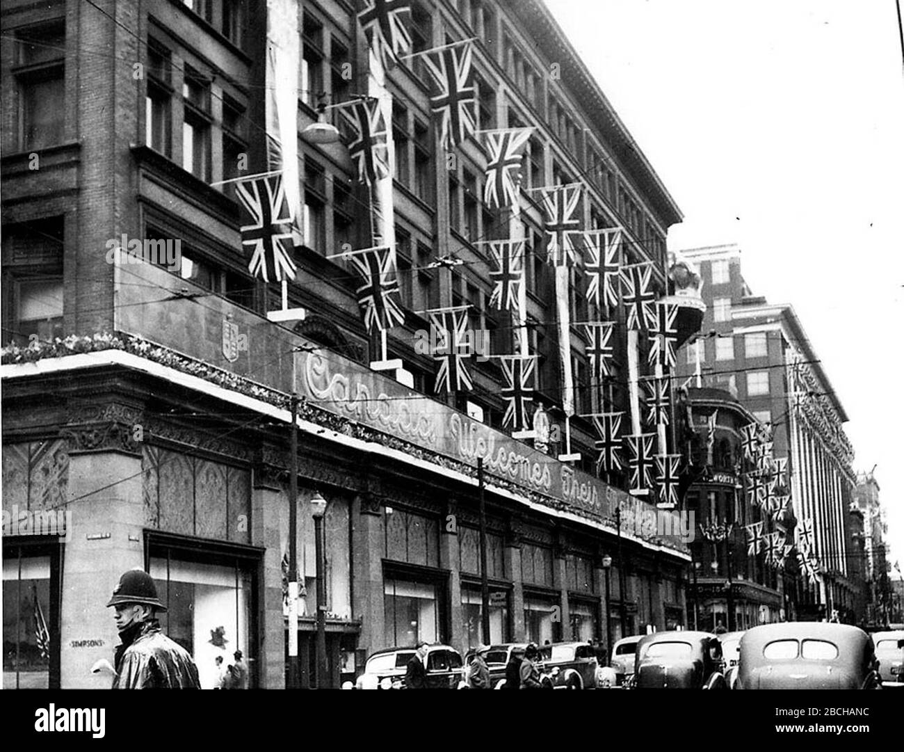 Simpsons Woolworths And Eaton S Department Stores Decorated For